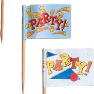 Party Flag Pick Assorted 144 CT