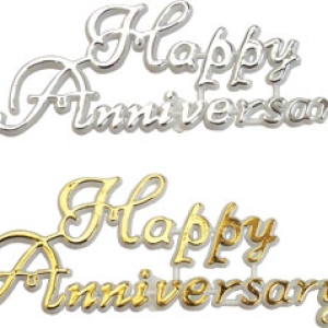 Happy Anniversary Gold & Silver Assorted 72 CT