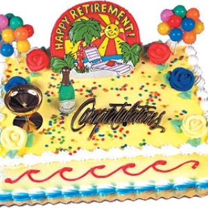Happy Retirement Cake Kit 6 CT