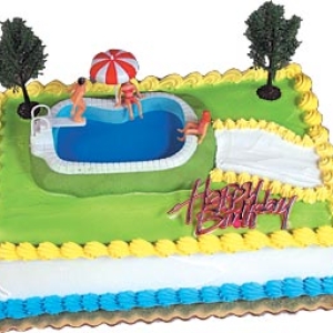 Swimming Pool Cake Kit 6 CT
