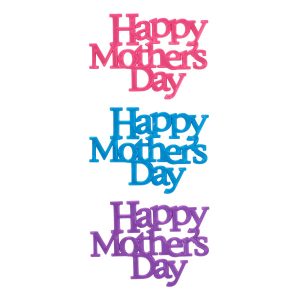 Happy Mothers Day Block Script 3 1/2″ x 1″ 24 CT