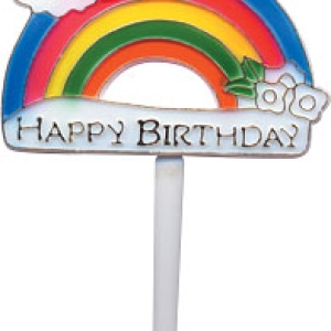 Happy Birthday Rainbow 3 1/2″ 24 CT