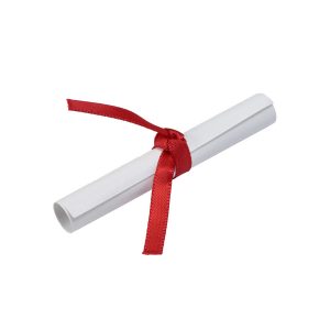 Paper Diploma With Red Ribbon 2 1/2″ 144 CT