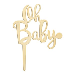 Oh Baby  Candle Holder Pick 12 CT
