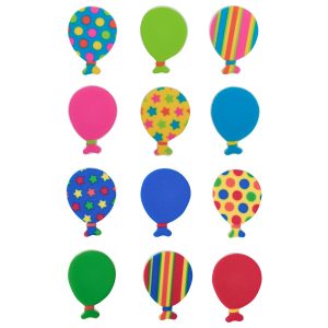 Bright Primary Balloons Sweet Decor 144 CT
