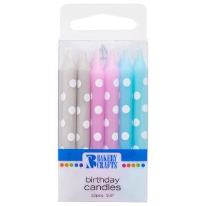 Baby Mix Assortment Candles 2.5″ 6 CT