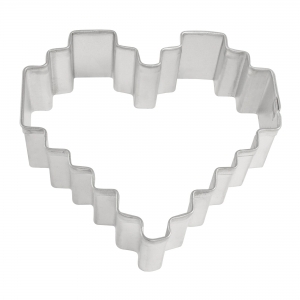 Heart Pixelated Cutter 3 1/8″