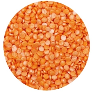 Dot Pearl Orange Mini Quins 1 LB