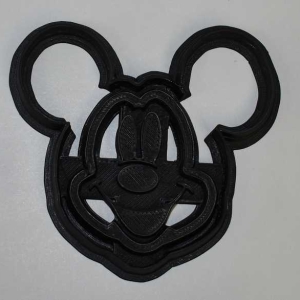 Mickey Mouse Face with Details Cookie Cutter
