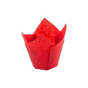 Red Tulip Cup 2″ Base 1 1/8” to 3 1/2″ 200 CT