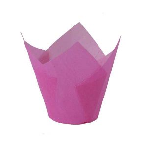 Pink Tulip Cup 2″ Base 1 1/8” to 3 1/2″ 200 CT