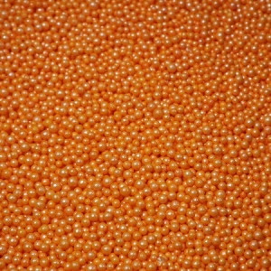 Orange Mini Pearl Beads 1 LB