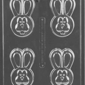 Bunny Cookie Candy Mold 4 CAV