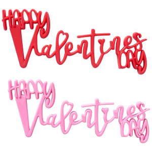 Happy Valentine’s Day Script Layon 12 CT
