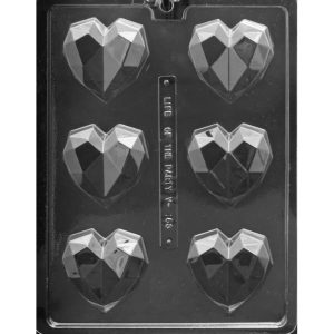 Geometric Heart for Chocolate Bombs 6 CAV