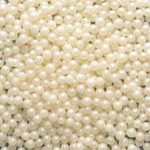 White Pearl Beads 6 OZ