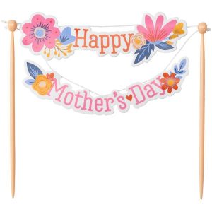 Happy Mothers Day Banner Sign 6 CT