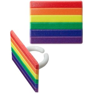 Pride Cupcake Rings 72 CT