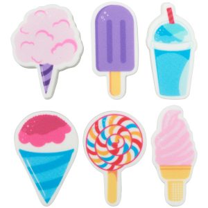 Summer Sweets Sweet Decor Printed Edible Decorations 144 CT