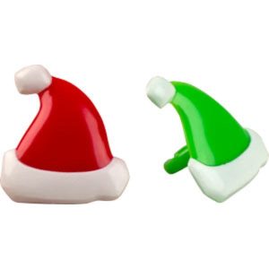 Santa Hat Rings Red & Green 1 7/8 inch 72 count
