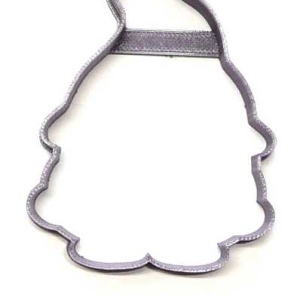Gnome Outline Wavy Hat Cookie Cutter