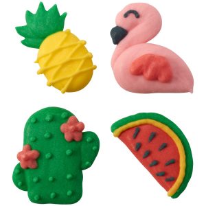 Tropical Vibes Royal Icing Decorations 100 CT