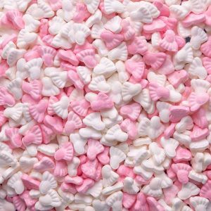 Pink Baby Feet Candy Sprinkle (Thick) 1 LB