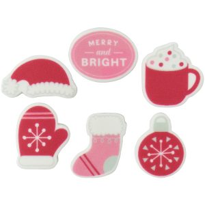 Merry & Bright Sweet Decor Edible Decorations 144 CT