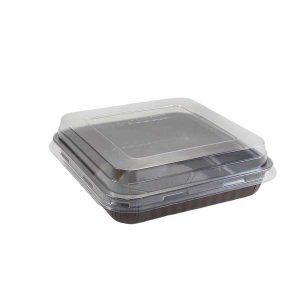Ecos Square Clear Baking Mold Lid 8″ x 8″ x 1″ 250  CT