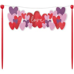 Love and Hearts Banner Layon 6 CT