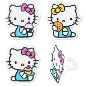 Hello Kitty and Mimmy Cupcake Rings 72 CT