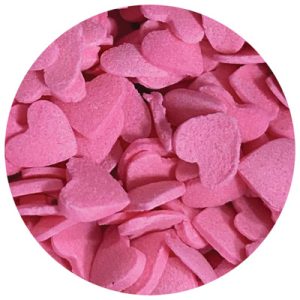 Pink Hearts Edible Confetti 7 LB