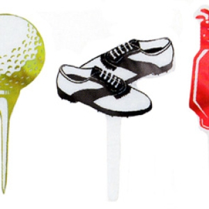 Golf Foil Assorted DecoPics 144 CT