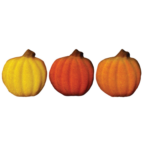 Shimmer Pumpkin Assorted Dec-Ons 120 CT