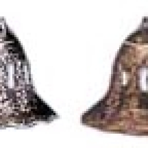 Gold Lace Bell 2″ 12 CT