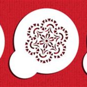 Stencil Mini Crochet Cookie 3 CT