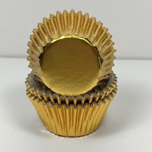 Mini Gold Foil Cup 1 1/4″B x 7/8″W 500 CT