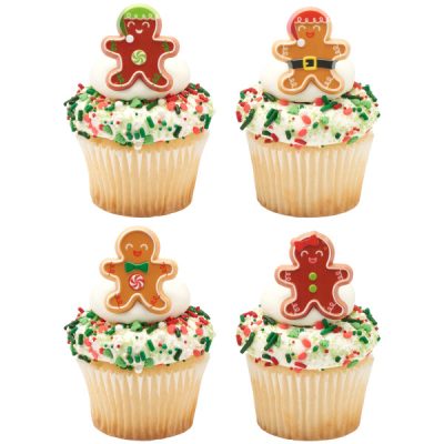Gingerbread Friends Cupcake Rings 144 CT - Image 2