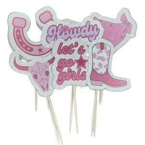 Howdy Cowgirl Cupcake Picks 12 CT