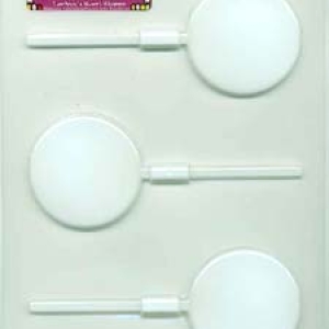 Round Sucker Hard Candy Mold 3 CAV