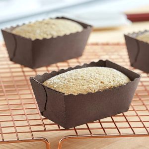 Easybake Brown Mini Loaf Scallop Edge 500 CT