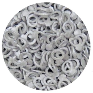 Wedding Rings Silver Sprinkles 4 OZ