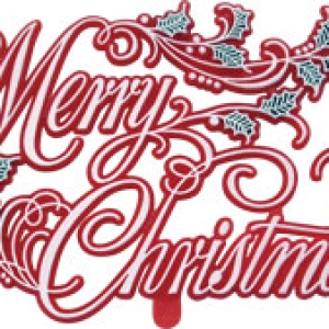 Merry Christmas Plaques 4 3/4″ 36 CT