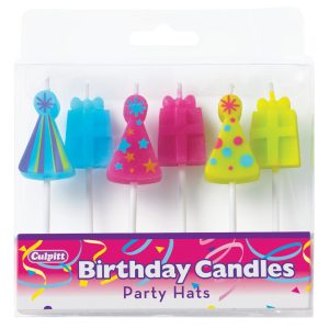Party Hat Candles 6 Set