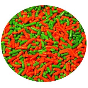 Xmas Mix (Red & Dark Green) Jimmies 6 LB