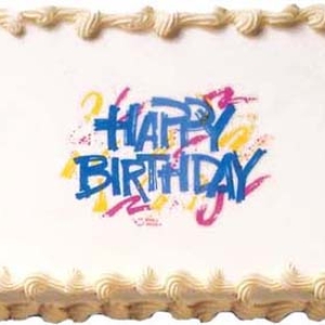 Happy Birthday Bold Edible Image 12 CT