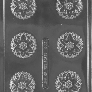 Poinsettia Cookie Mold 6 CAV