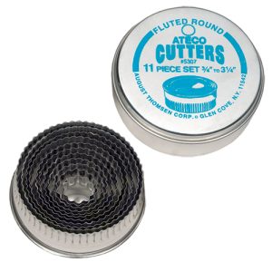 Fluted Round Cutter 1″-4″ 11 PCS Set