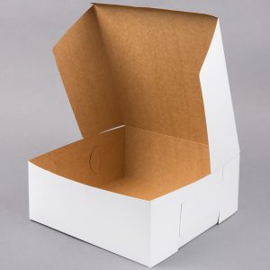 10″ x 10″ x 5″ White Cake Box 100 CT