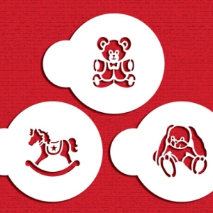 Stencil Mini Baby Toys 3 CT